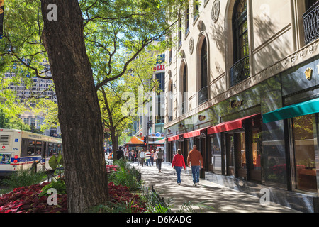 Die Magnificent Mile, führende Einkaufsstraße North Michigan Avenue, Chicago, Chicago, Illinois Stockfoto