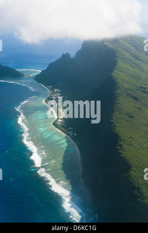 Luftaufnahmen von Ofu Insel, Tayna Insel Gruppe, Amerikanisch-Samoa, Südsee, Pazifik Stockfoto