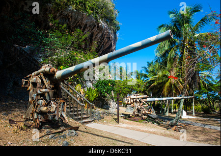 Letzten japanischen Command Post aus dem zweiten Weltkrieg, Saipan, Nördliche Marianen, Central Pacific, Pazifik Stockfoto