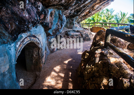 Letzten japanischen Command Post aus dem zweiten Weltkrieg, Saipan, Nördliche Marianen, Central Pacific, Pazifik Stockfoto