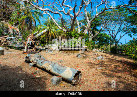 Letzten japanischen Command Post aus dem zweiten Weltkrieg, Saipan, Nördliche Marianen, Central Pacific, Pazifik Stockfoto