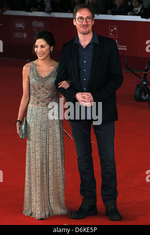 Michelle Yeoh und David Thewlis 6. internationalen Rome Filmfestival - "Lady" - Premiere Rom - 27.10.11 Stockfoto