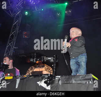 Verne Troyer veranstaltet am Dublin Institute of Technology Studentenschaft Halloween-Party im Knopf Fabrik Temple Bar Dublin, Stockfoto