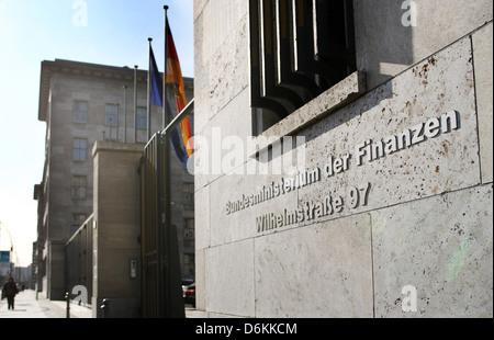 Berlin, Deutschland, außen das Bundesministerium der Finanzen Stockfoto