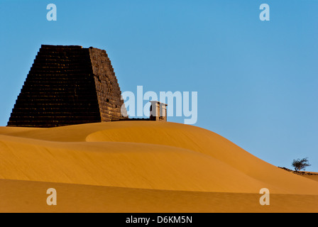 Pyramiden von Meroe. Nord-Sudan. Stockfoto