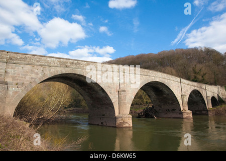 Kern-Brücke in der Nähe von Ross-on-Wye, inmitten der Wye Valley, South Herefordshire, England, UK Stockfoto