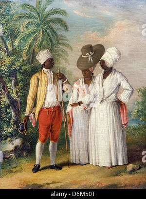 Agostino Brunias, kostenlose West Indian Dominikaner 1770 Öl auf Leinwand. Yale Center for British Art, New Haven, Connecticut, USA Stockfoto