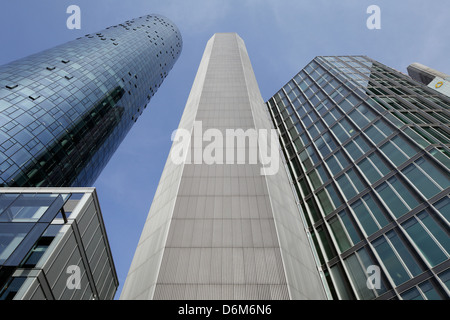 Frankfurt Am Main, Deutschland, Main Tower und Garden Tower Stockfoto