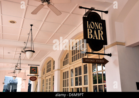 Bar-lange Raffles Palace Hotel Singapur Asien Stockfoto