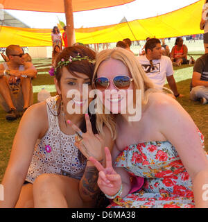 Indio, Kalifornien. 19. April 2013.  80.000 Karten verkauft das Coachella Music Festival in wenigen Stunden. 19. April 2013. Bildnachweis: Lisa Werner/Alamy Live News Stockfoto