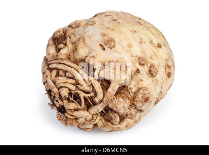 Bio Sellerie auf dem weißen Stockfoto
