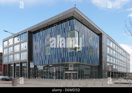 Neue Doncaster Gemeindeverwaltung in Sir Nigel Gresley Square Stockfoto