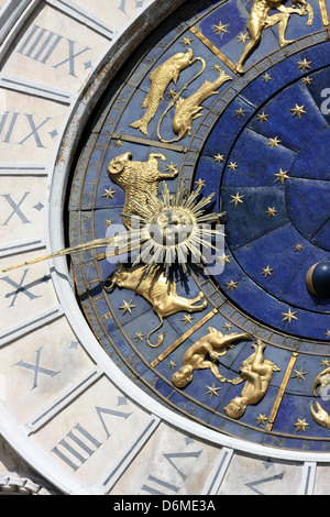 Astrologische Uhr Stockfoto