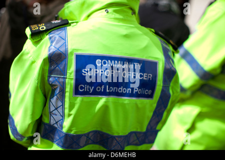 Eine Stadt von London PCSO - Gemeinschaft Unterstützung Polizist Stockfoto