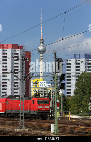 Berlin, Deutschland, Regional-Express-01:00 Ostbahnhof Stockfoto