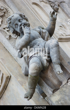 Cherub Barocco Skulptur geringeren Schlesien Breslau Polen Stockfoto