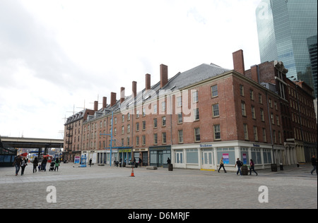 Schermerhorn Zeile in der South Street Seaport stammt aus dem Jahre 1811-1812. Stockfoto