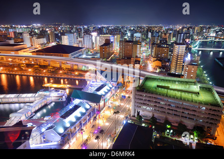 Fukuoka, Japan Stadtbild Stockfoto