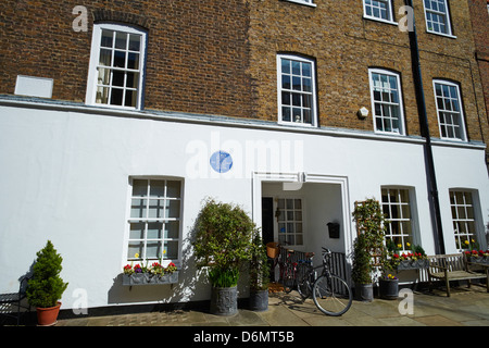 Ehemaligen Wohnhaus des Lord Reith die ersten Generaldirektor der BBC Cowley Straße Westminster London UK Stockfoto