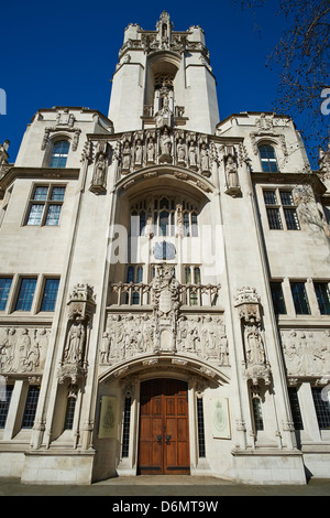 Fassade des Obersten Gerichtshofs breiten Heiligtum Westminster London UK Stockfoto