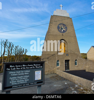 Katholische Kirche Bull Bay Road Amlwch Anglesey North Wales Uk Stockfoto