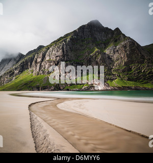 Horseid Strand, Lofoten Inseln, Norwegen Stockfoto