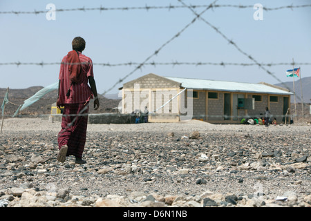 Guyan, Äthiopien, Wasserverteilung im Dorf Guyan von Islamic Relief Stockfoto