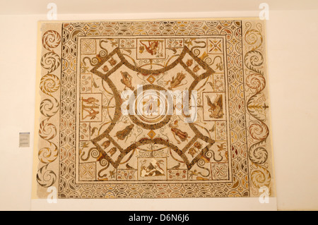 Mosaik in El Jem oder El Djem archäologische Museum Tunesien Stockfoto