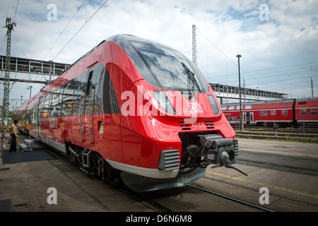 Berlin, Deutschland, Präsentation der neuen TALENT 2-Züge der Deutschen Bahn Stockfoto