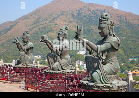 Komplexe Giant Buddha auf der Lantau Insel (Hong Kong) Stockfoto