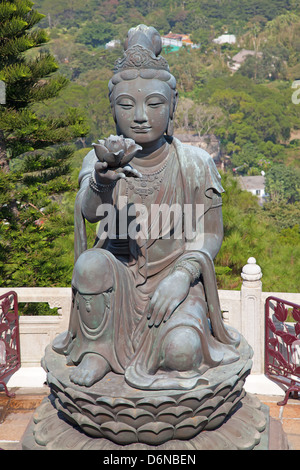 Komplexe Giant Buddha auf der Lantau Insel (Hong Kong) Stockfoto