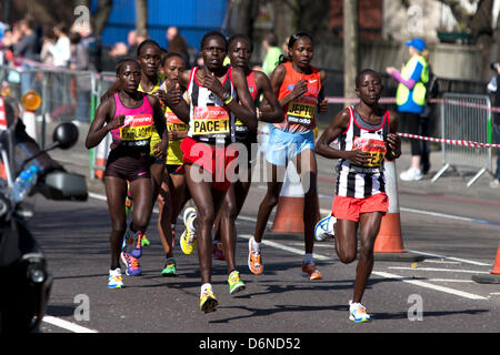 London, UK. 21. April 2013. London-Marathon 2013. Stockfoto