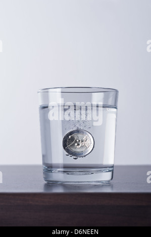 Hamburg, Deutschland, Einstellung 2-Euromuenze Stockfoto