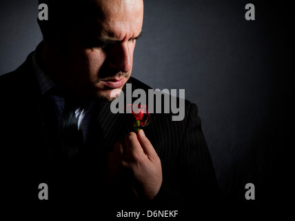 Porträt des Mannes, Pate-Charakter. Stockfoto