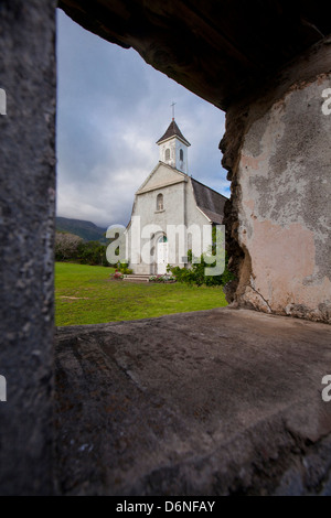 St. Josephs Kirche, Kaupo, Maui, Hawaii Stockfoto