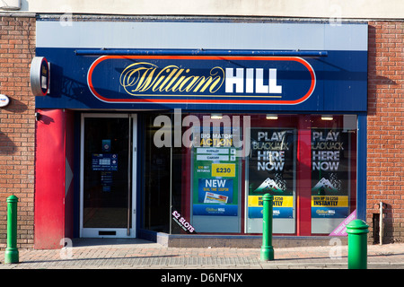 Ein William Hill Wetten Shop in Heanor, Derbyshire, England, UK Stockfoto