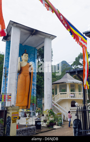 Sri Lanka Adams Peak, Buddha-statue Stockfoto