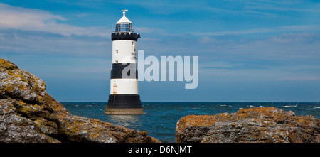 Penmon Leuchtturm, South East Anglesey Stockfoto