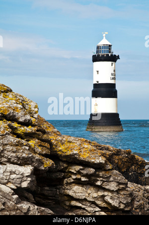 Penmon Leuchtturm, South East Anglesey Stockfoto