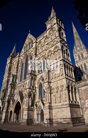 Salisbury Kathedrale - Kirche der Heiligen Jungfrau Maria Stockfoto