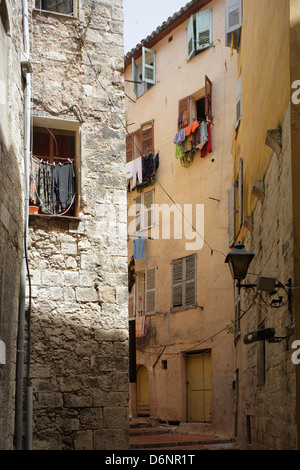 Grasse, Frankreich, historische Wohnhäuser in der Stadt Grasse Stockfoto