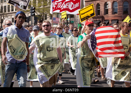 Vertreten Sie uns Fans Kundgebung gegen politische Korruption in der US-Regierung, Washington DC Stockfoto