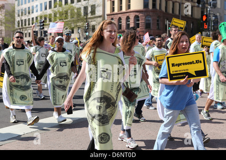 Vertreten Sie uns Fans Kundgebung gegen politische Korruption in der US-Regierung, Washington DC Stockfoto