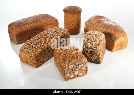 Riedlingen, Deutschland, verschiedenen Typen Vollkornbrot Stockfoto