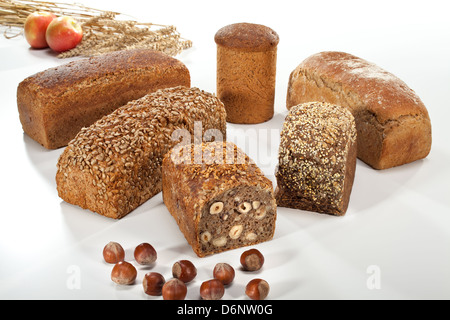 Riedlingen, Deutschland, verschiedenen Typen Vollkornbrot Stockfoto