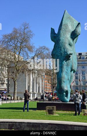 "Stilles Wasser" bronze Pferd Schöpfung, Marble Arch, City of Westminster, London, Greater London, England, Vereinigtes Königreich Stockfoto