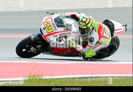 Austin, Texas, USA. 21. April 2013. Andrea Iannone #29 mit Pramac Racing beim Red Bull Grand Prix of the Americas, MotoGP. Austin, Texas. Stockfoto