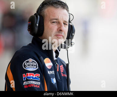 Austin, Texas, USA. 21. April 2013. Repsol Honda beim Red Bull Grand Prix of the Americas, MotoGP-Team. Austin, Texas. Stockfoto