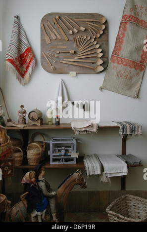 Ethnographische Anzeige an das Museu Municipal Dr. José Formosinho Museum in der Altstadt von Lagos in Algarve, die südlichste Region Portugals Stockfoto