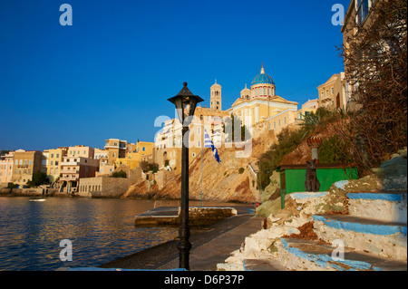 Ermoupoli (Chora), Insel Syros, Cyclades, griechische Inseln, Griechenland, Europa Stockfoto